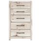 Ashley Lawroy 5-Drawer Chest in Light Natural, , large