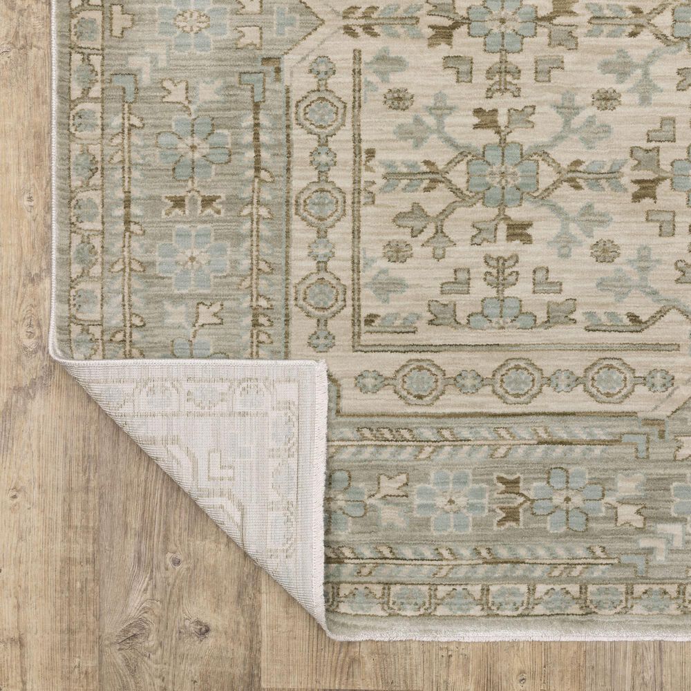 Oriental Weavers Maeve MAE04 Beige and Blue 2'3" x 7'6" Runner, , large