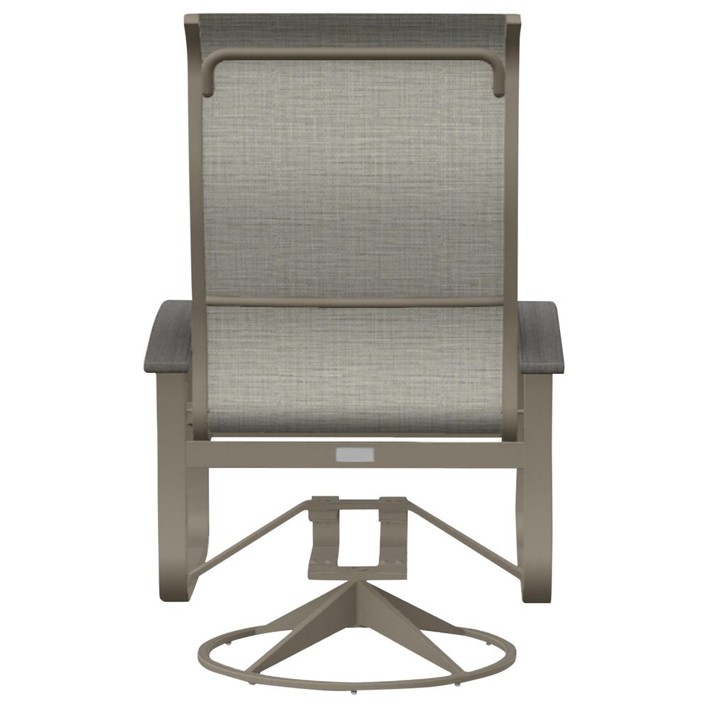 Telescope Casual Furniture Montego Supreme Height Patio Swivel Rocker with Polymer Accents in Smoke, , large