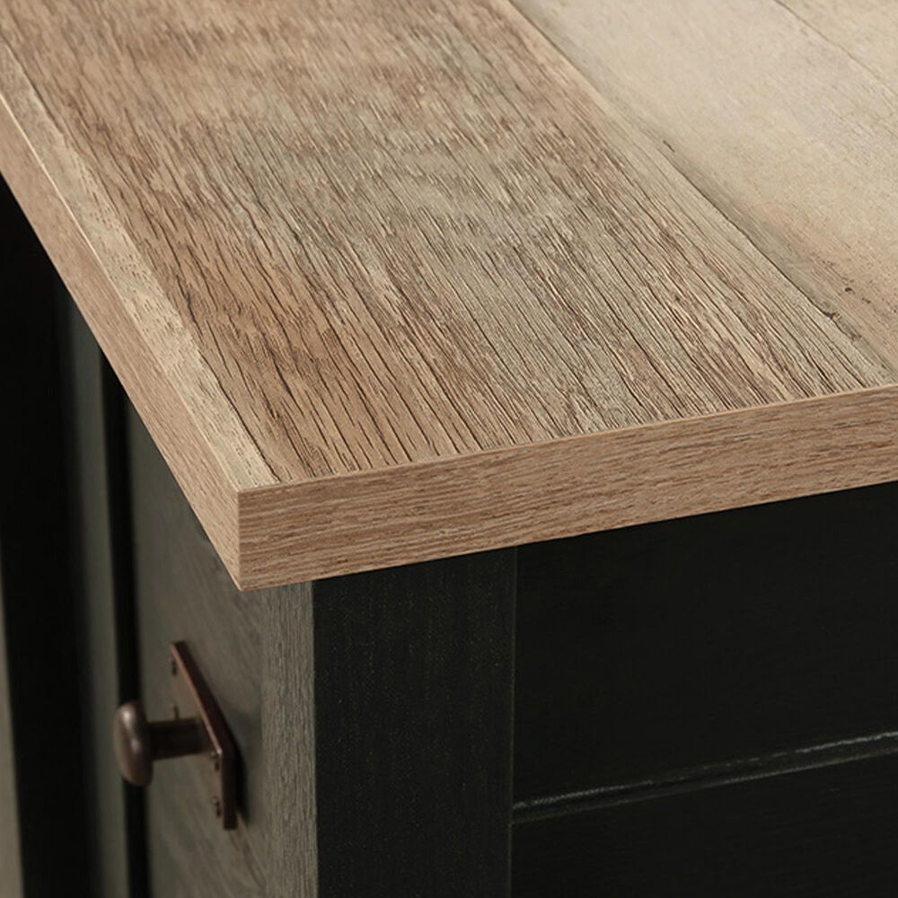 Sauder Cottage Road Double Pedestal Desk in Raven Oak and Lintel Oak, , large