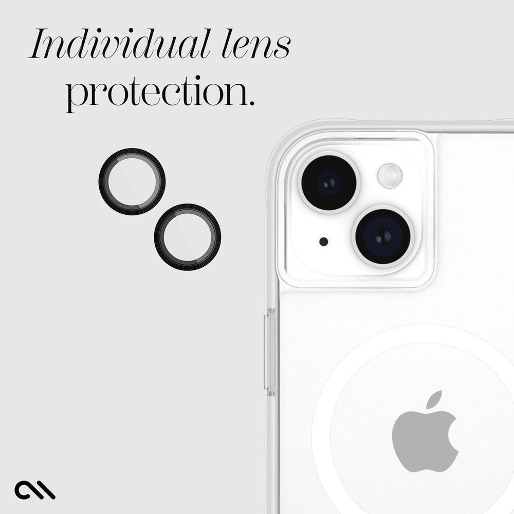 Case-Mate Aluminum Ring Lens Protector for Apple iPhone 15/15 Plus in Black, , large