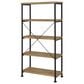 Pacific Landing Analiese 4-Shelf Bookshelf in Mango and Black, , large