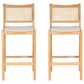 Linon Home Decor Bauer Barstool in Natural (Set of 2), , large