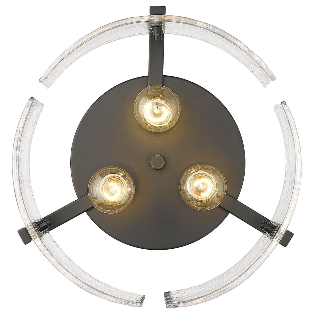 Golden Lighting Aenon Flush Mount in Matte Black, , large