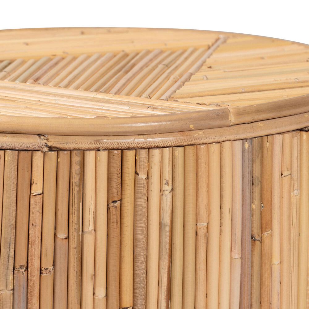 Baxton Studio Milagra End Table in Natural, , large
