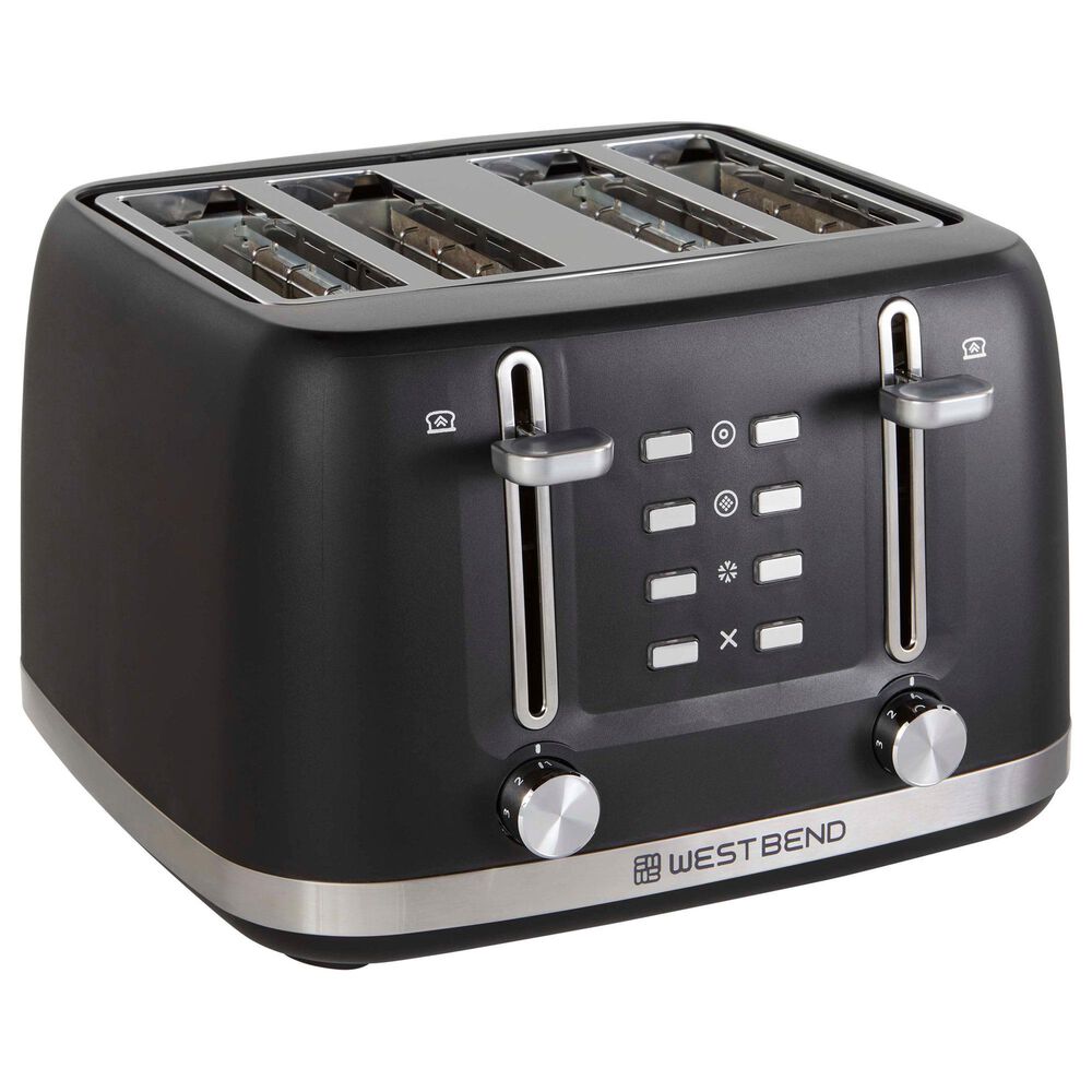 West Bend 4-Slice Toaster in Black, , large