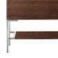 James Martin Vanities Mantova 35.4" Single Vanity Cabinet in Mid-Century Walnut and Brushed Nickel, , large