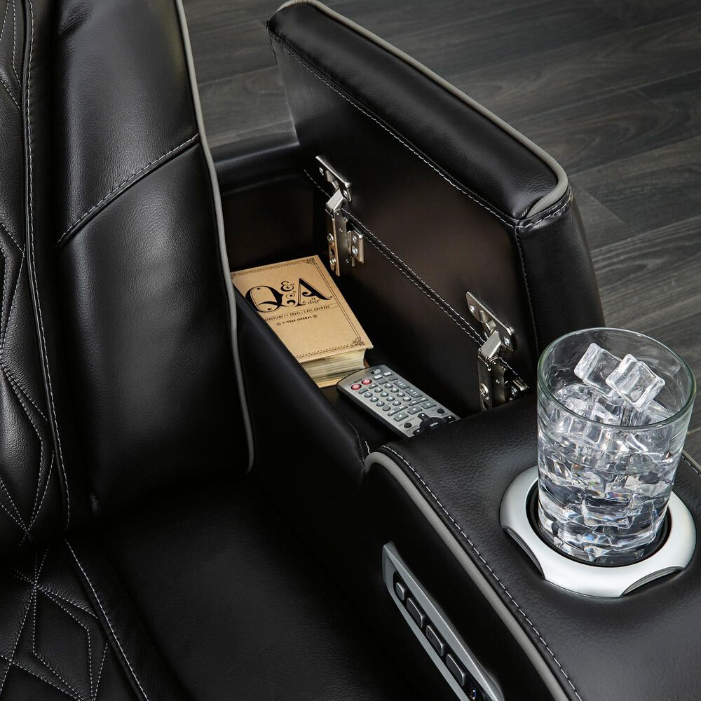 Ashley Boyington 2-Piece Power Reclining Living Room Set in Black, , large