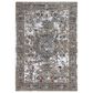 RIZZY Signature Light Gray and Multicolor 5"2" x 7"9" Area Rug, , large