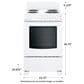 Hotpoint 24" Front-Control Electric Range in White, , large