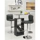 Pacific Landing Adjustable Barstool with Black Seat in Chrome - Set of 2, , large