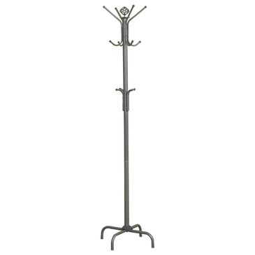 Monarch Specialties 70" Metal Coat Rack in Silver, , large