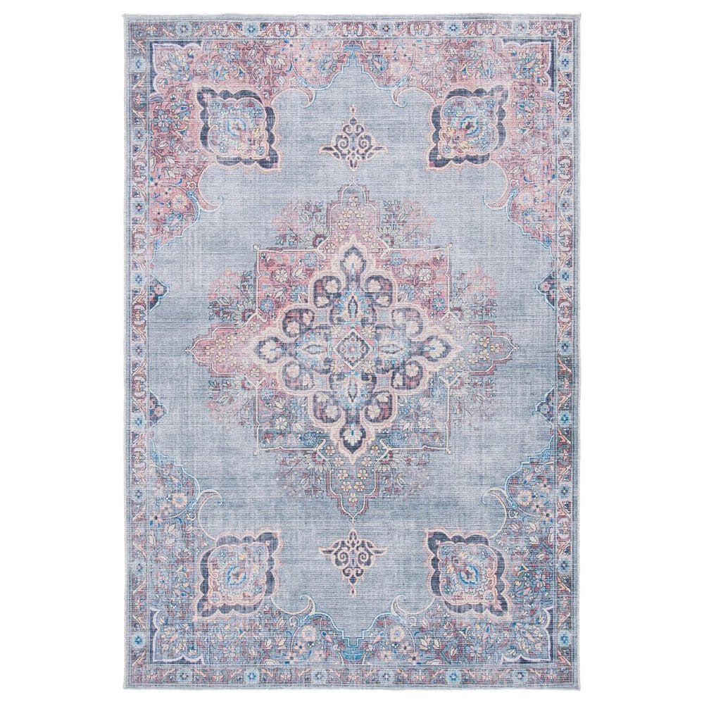 Safavieh Serapi 4" x 6" Ivory and Blue Area Rug, , large