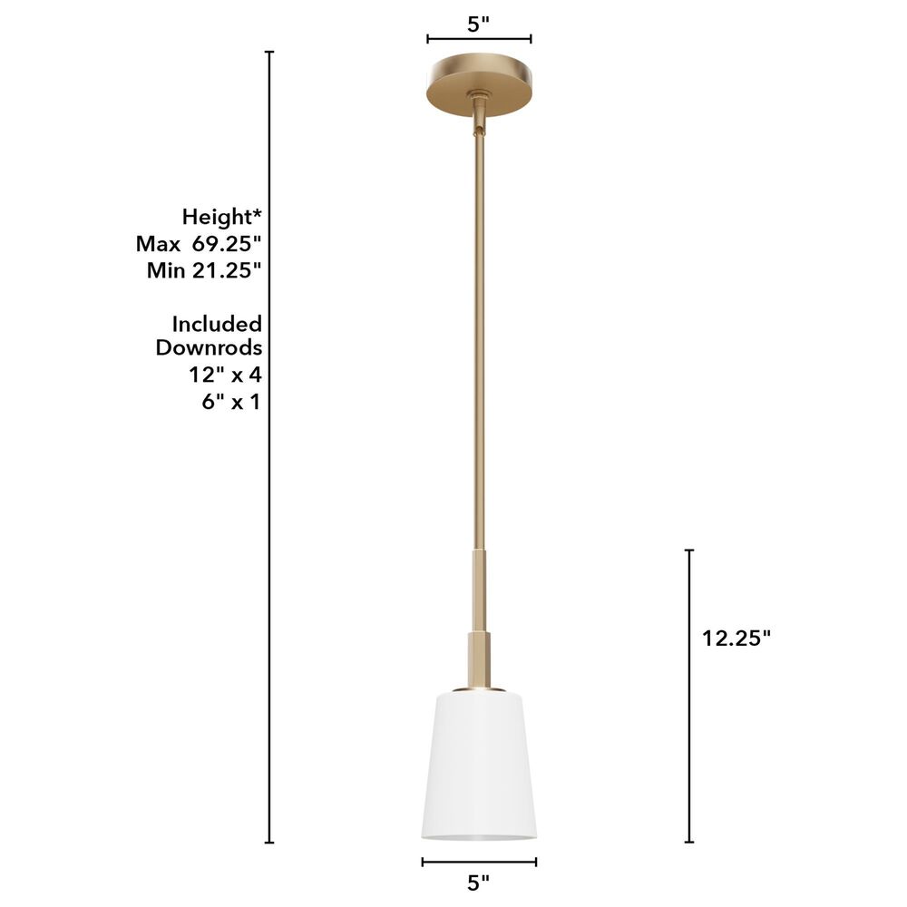 Hunter Nolita Mini 1-Light Pendant in Alturas Gold, , large
