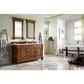James Martin Vanities Brookfield 60" Double Bathroom Vanity in Country Oak with 3 cm Ethereal Noctis Quartz Top and Rectangle Sink, , large