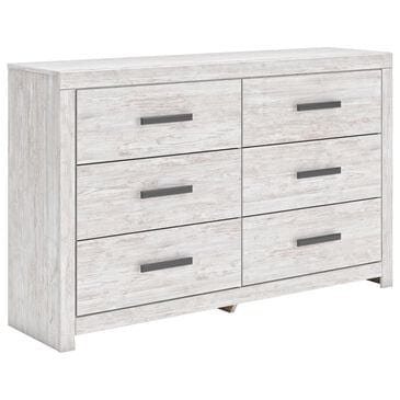 Ashley Cayboni 6-Drawer Dresser in Whitewash, , large