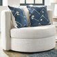 Ashley Padova Swivel Accent Chair in Ivory, , large