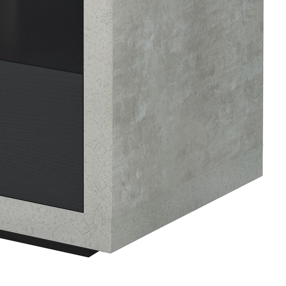 Furniture of America Anderson End Table in Black/Cement, , large