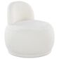 Lumisource Kimi Accent Chair in White Sherpa, , large