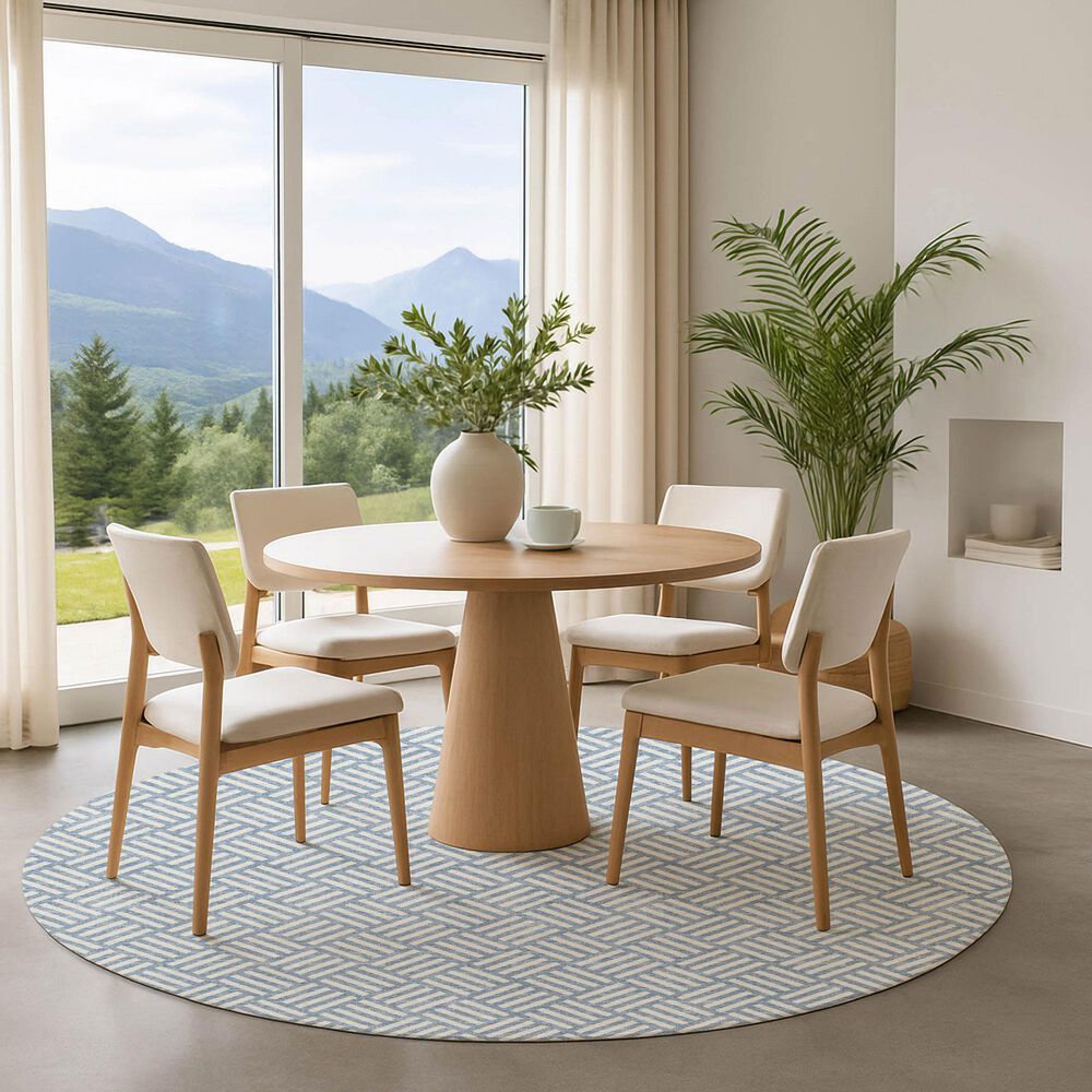 Dalyn Rug Company The Reserve TR3 Denim 8&#39; Round Indoor/Outdoor Area Rug, , large