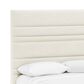 Bernhardt Murray Queen Upholstered Panel Bed in White and Cream, , large