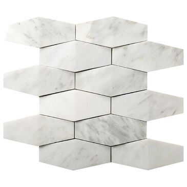 Emser Winter Frost 12" x 12" Prism Marble Mosaic Sheet, , large