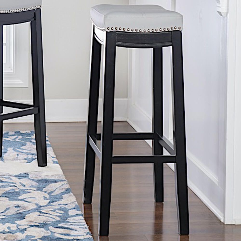 Linden Boulevard Claridge Barstool in Grey, , large