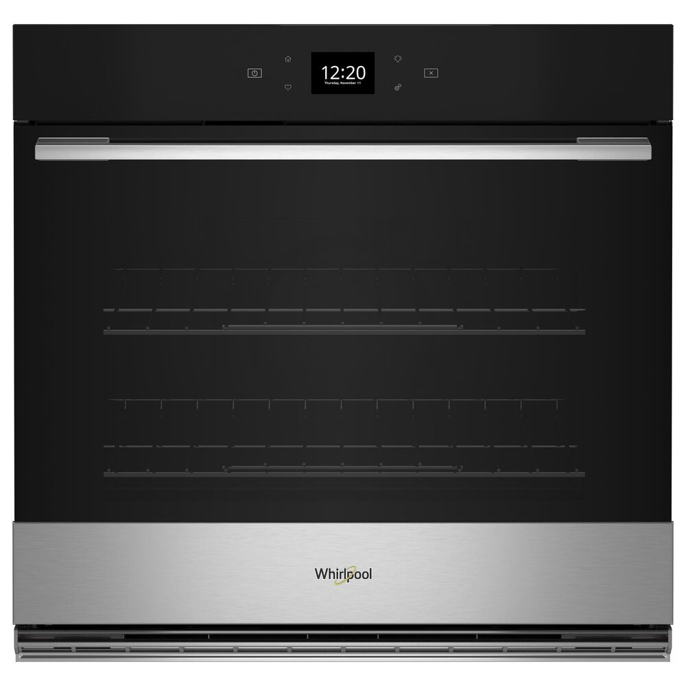Whirlpool 30" Smart Built-In Single Electric Wall Oven with Air Fry and Fan Convection Cooking in Fingerprint Resistant Stainless Steel, , large