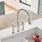 Blanco Empressa Pull-Down Bridge Faucet 1.5 GPM in PVD Steel, , large