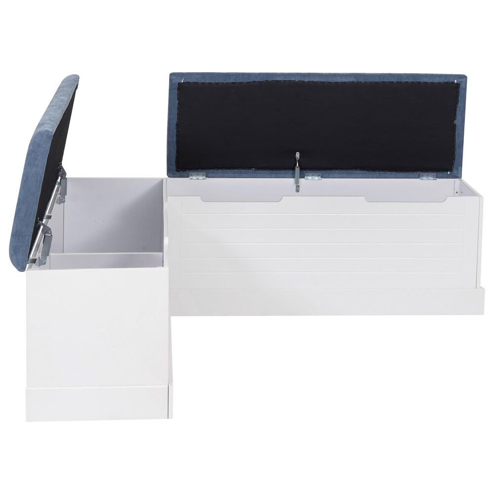 Linon Home Decor Nova Corner Nook in White, , large