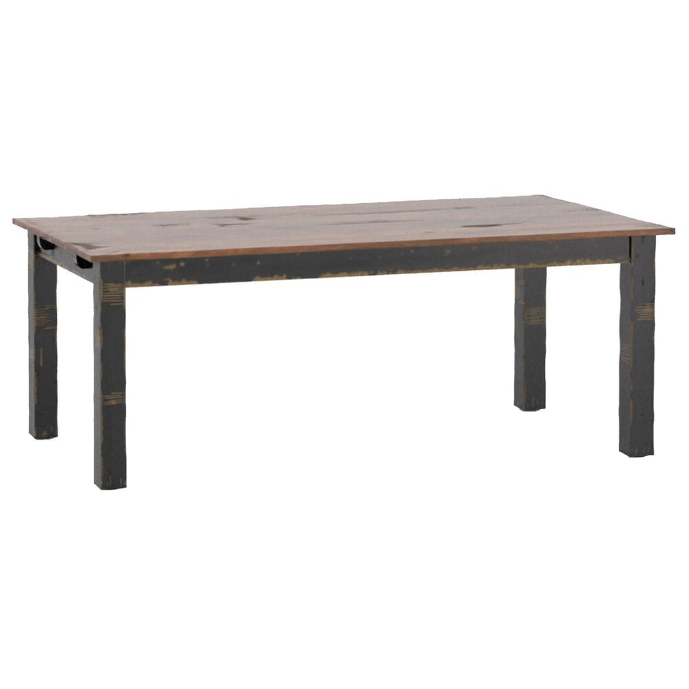 Declan Dining Champlain Rectangular Dining Table in Spice Washed and Black, , large