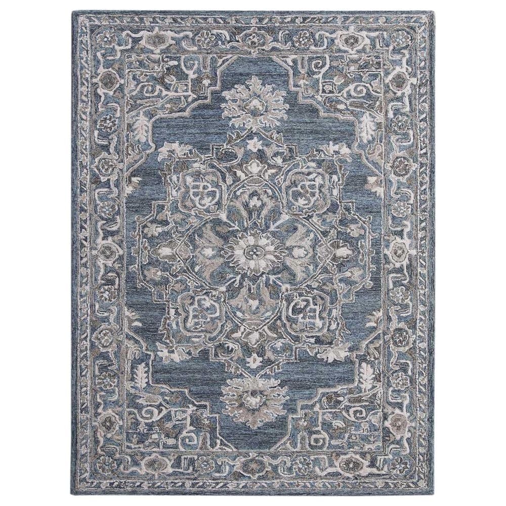 Amer Rugs Vestige 3"6" x 5"6" Denim and Gray Area Rug, , large