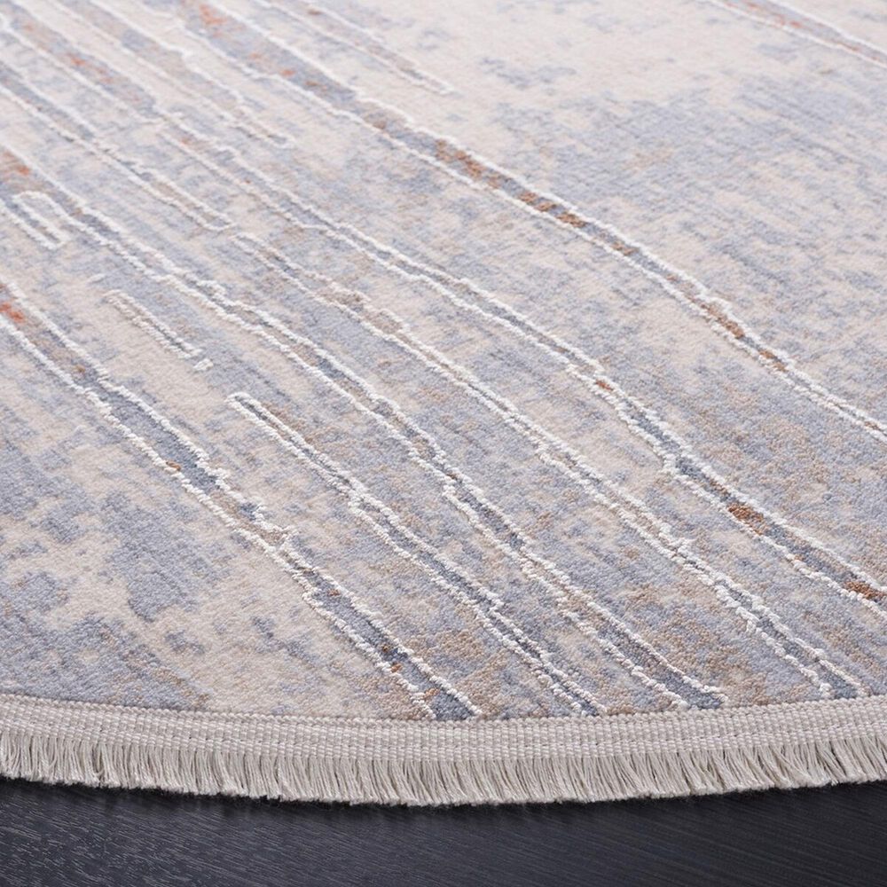 Safavieh Marmara MRM304B 6&#39;7&quot; Round Beige, Blue and Rust Area Rug, , large