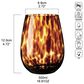Gifts Plus 16.91 Oz Stemless Wine in Tortoise (Set of 4), , large