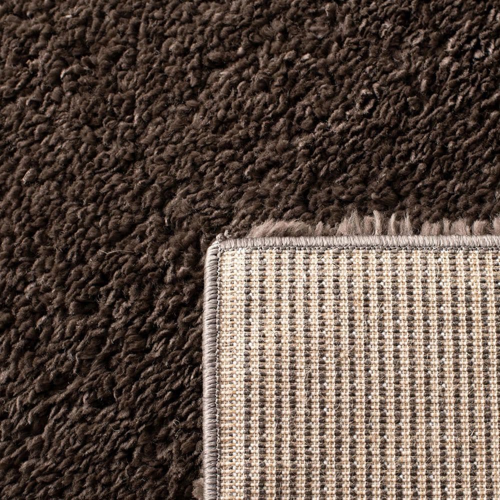 Safavieh August Shag 6&#39;7&quot; Square Brown Area Rug, , large