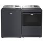 Maytag 5.2 Cu. Ft. Smart Pet Pro Top Load Agitator Washer and 7.4 Cu. Ft. Smart Gas Top Load Dryer Laundry Pair in Midnight Steel, , large