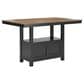 Ashley Wildenauer Counter Height Dining Table in Brown and Satin Black - Table Only, , large