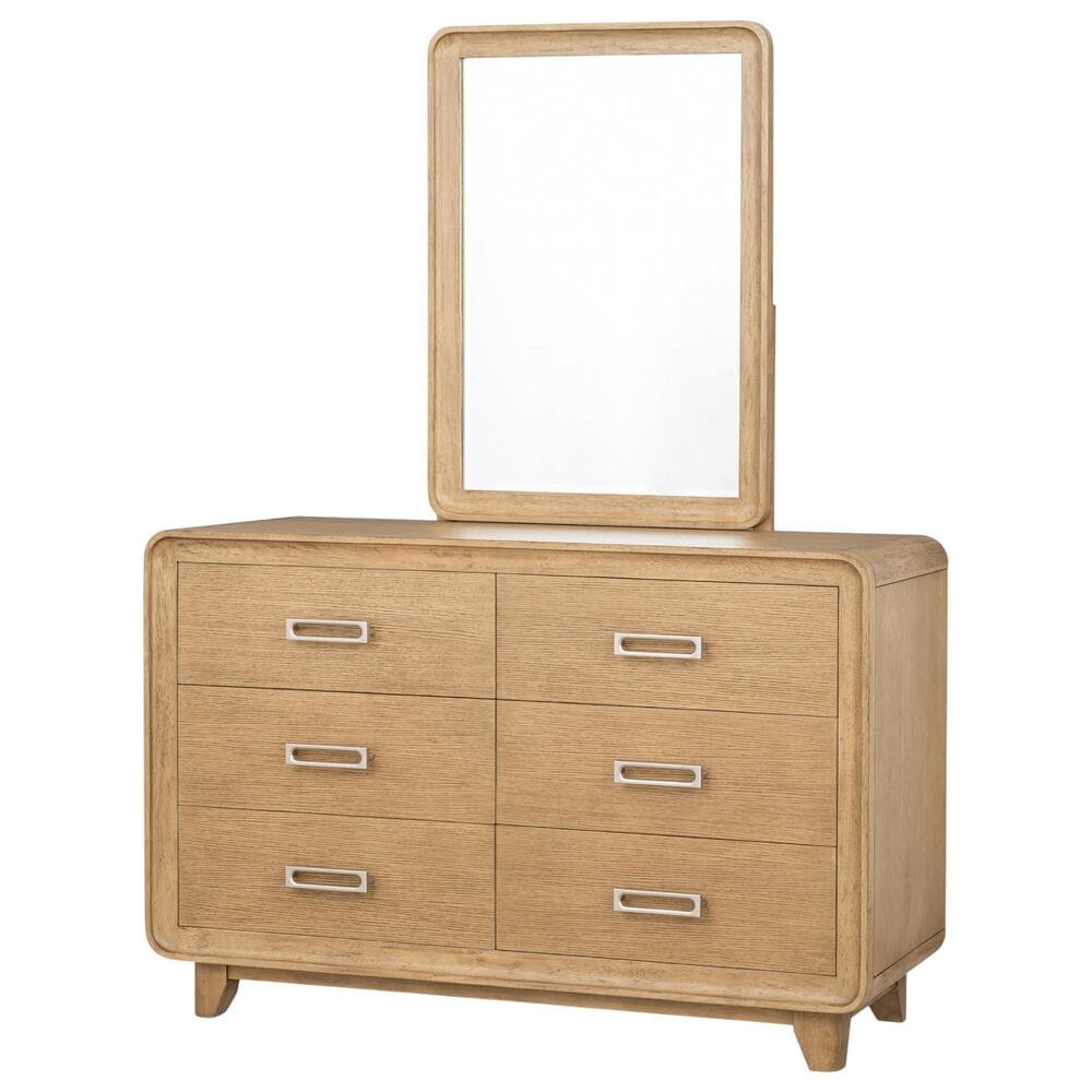 St Claire Home Theo Mirror in Desert Oak, , large