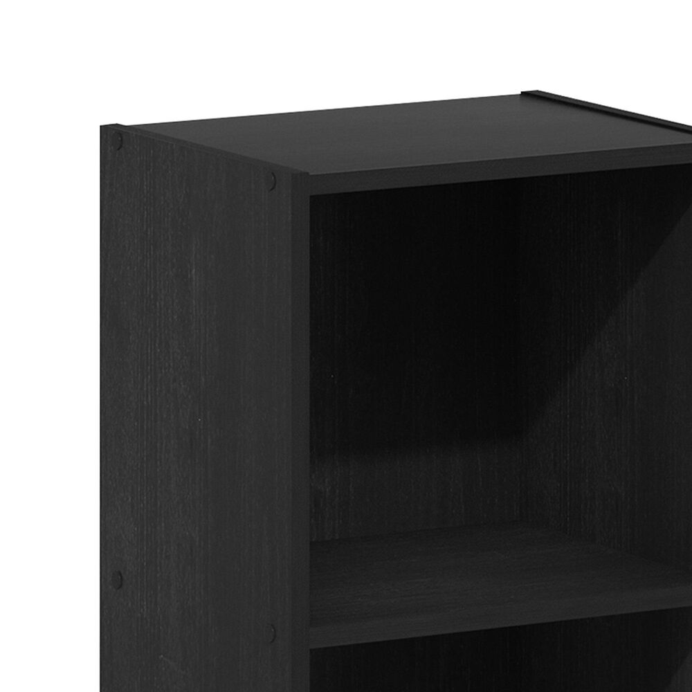 HOMLUX 3-Tier Open Shelf Bookcase in Blackwood, , large