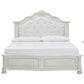 Ashley Montelaine King Upholstered Panel Bed in Antique White, , large