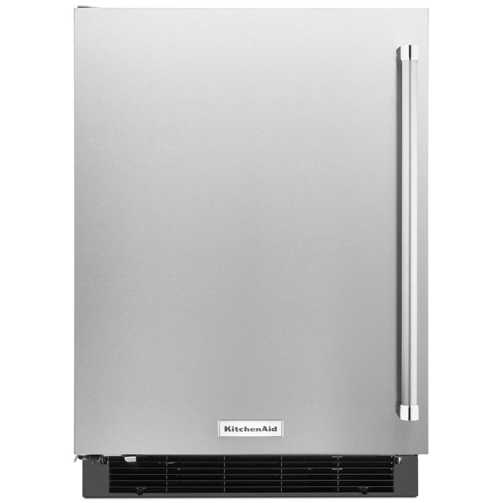 KitchenAid 24" Undercounter Refrigerator with Stainless Steel Door Left Hinge in Stainless Steel , , large
