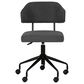 Linon Home Decor Tristan Swivel Office Chair in Black, , large