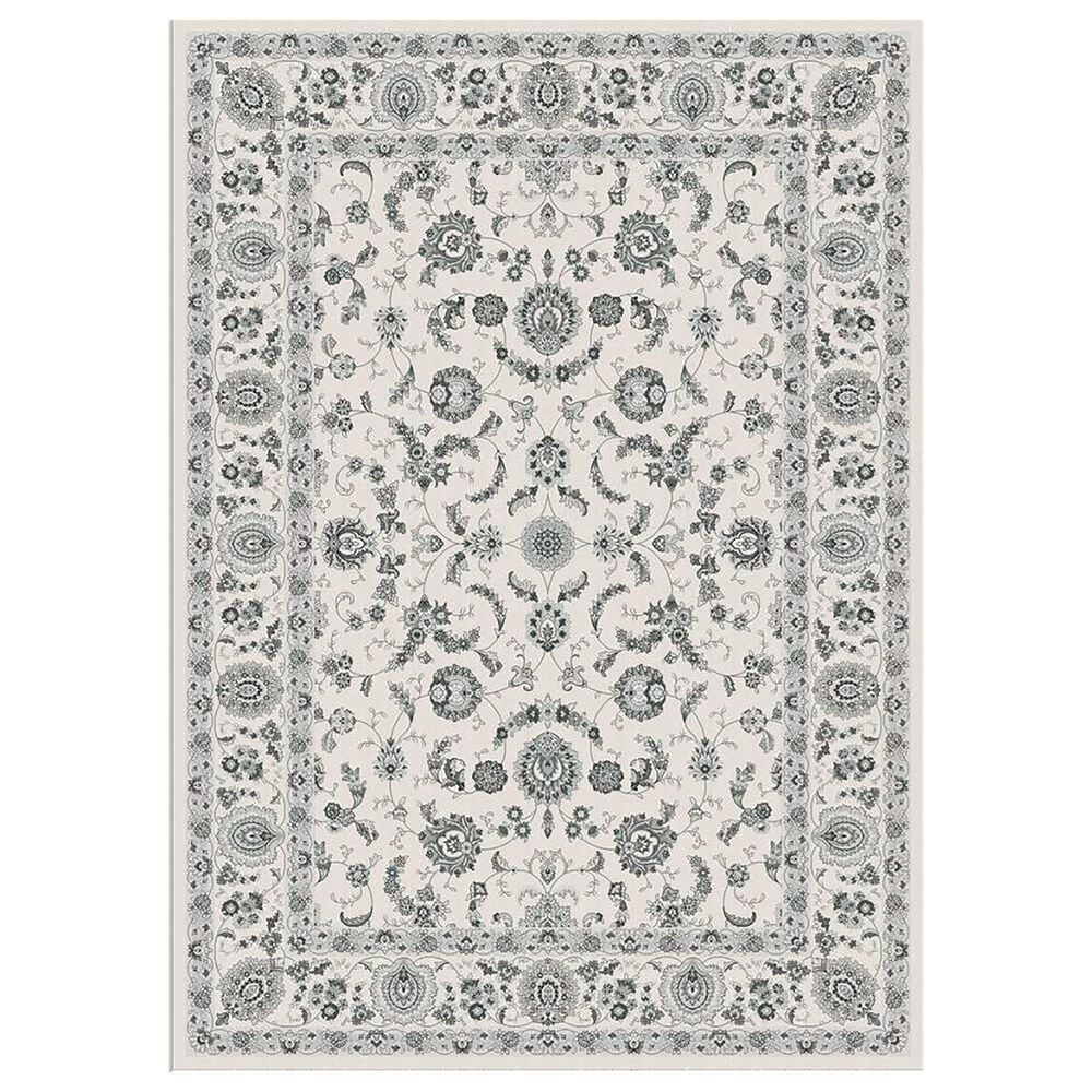 Central Oriental Trisha Yearwood Belmont Kamina 5" x 7" Grey and Ivory Area Rug, , large