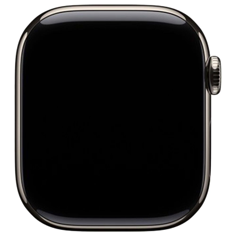 Apple Watch Series 11 (GPS+Cellular) 42mm Titanium Case with Stone Gray Sport Band - M/L in Natural and 2-Year AppleCare+, , large