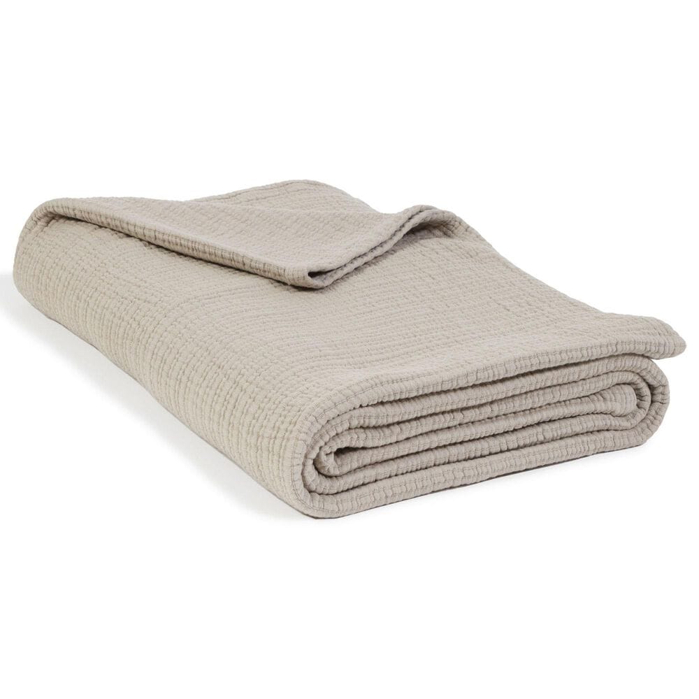 Pom Pom At Home Chatham Queen Matelasse Blanket in Natural, , large