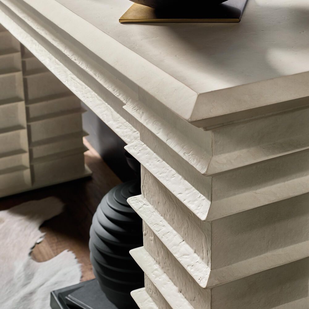 Hooker Furniture Commerce and Market Melrose Console Table in Whites, Cream and Beige, , large