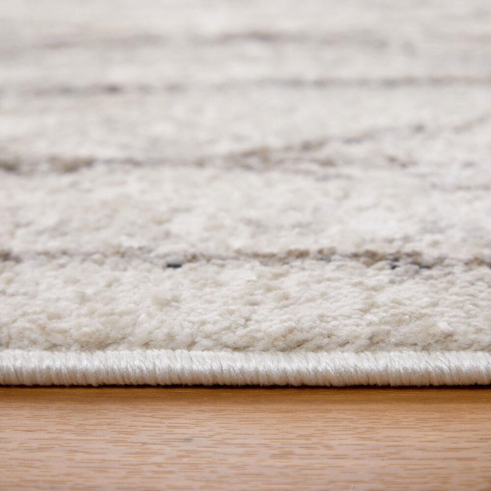 Feizy Vancouver 39NTF 5&#39; x 8&#39; Beige and Brown Area Rug, , large