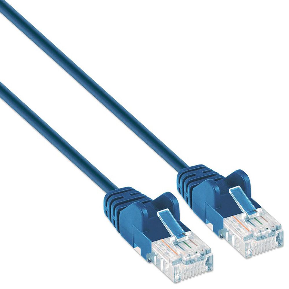 Intellinet Cat6 UTP Slim Network Patch Cable 2m in Blue, , large
