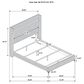 Pacific Landing Lucia 5-Piece King Bedroom Set in Beige, , large