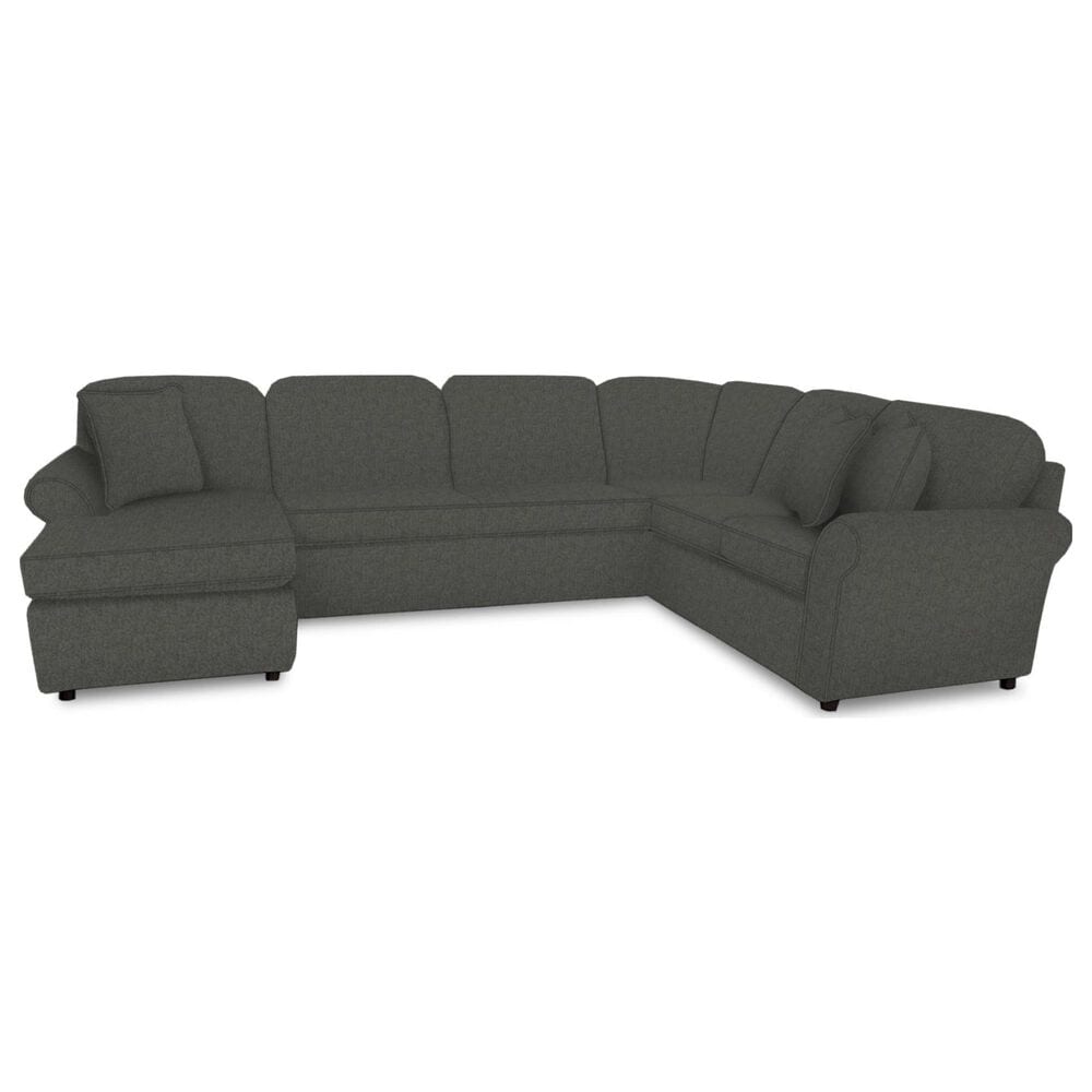 England Furniture Malibu 3-Piece Stationary Left Facing Sectional in Ross Pepper, , large